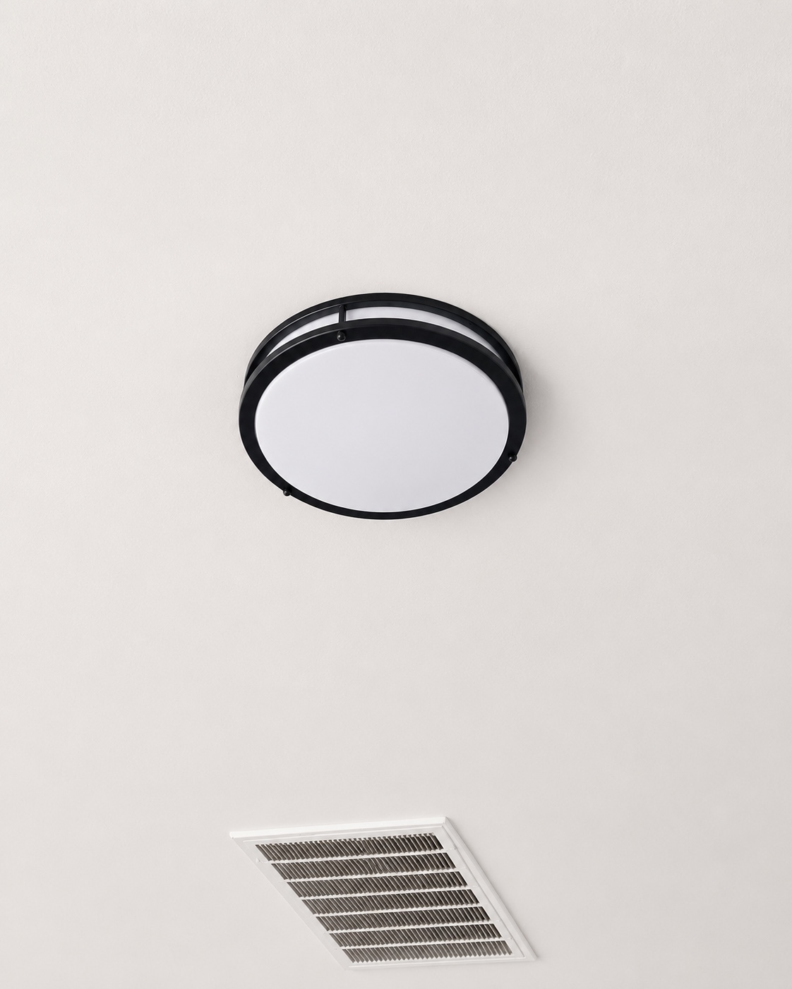 After flush mount light install