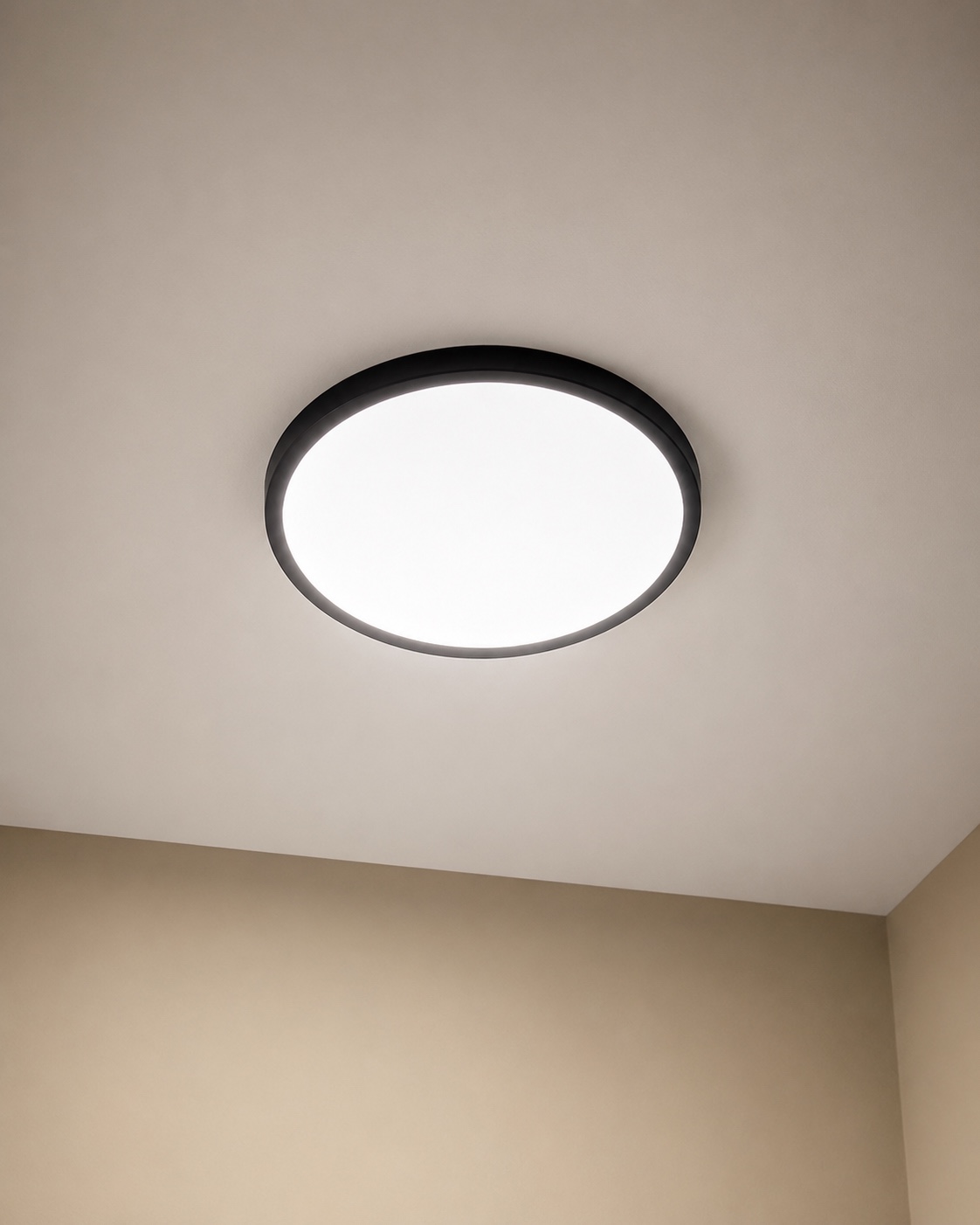 After finished light fixture
